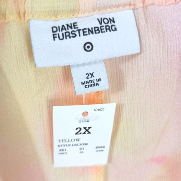 NWT Diane Von Furstenberg Sunset Pajama shorts. 🩷 2X - Picture 7 of 8